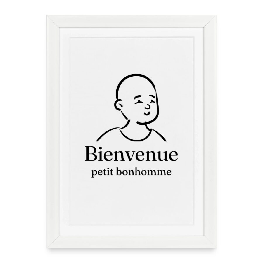 Affiche encadrée personnalisée au prénom