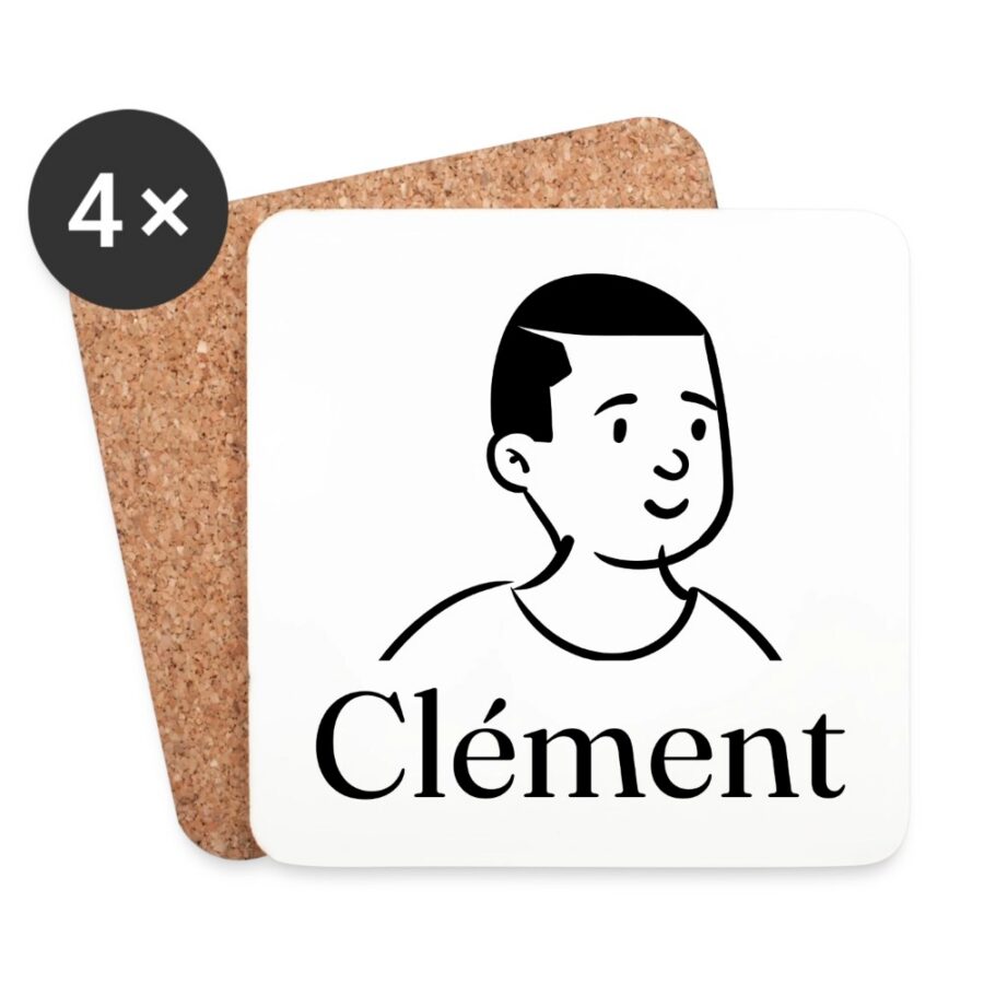 Dessous de verre personnalisés au prénom