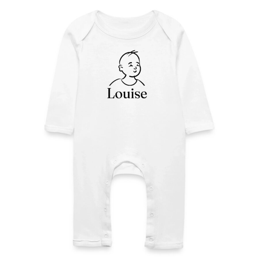 Grenouillère bébé personnalisée au prénom