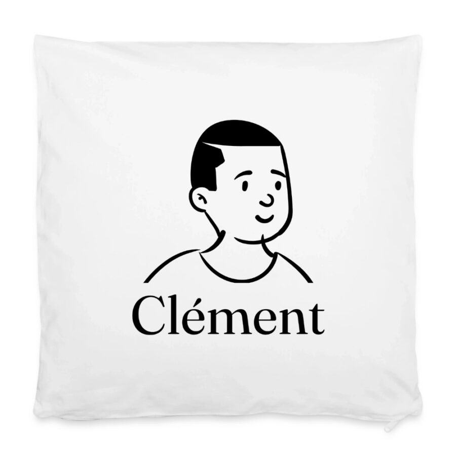 Housse de coussin personnalisée au prénom