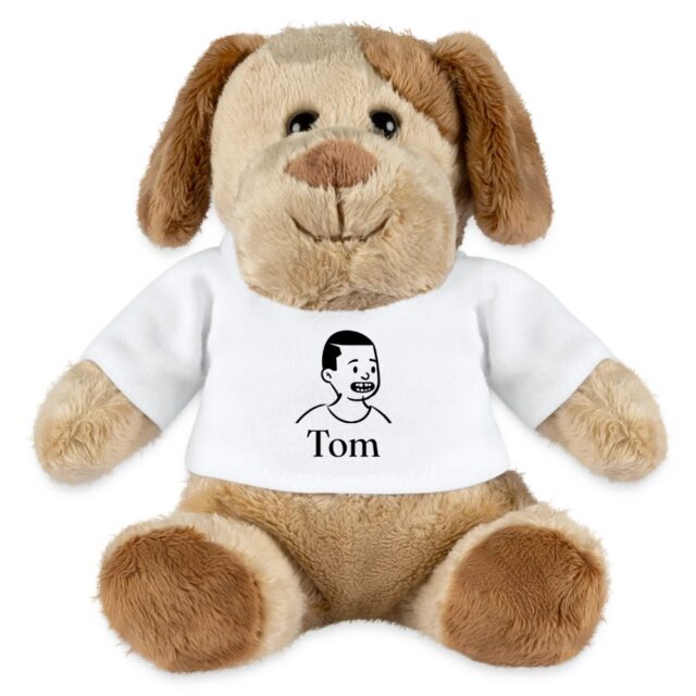 Peluche chien personnalisée au prénom