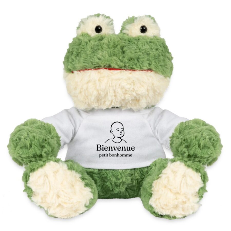Peluche grenouille personnalisée au prénom