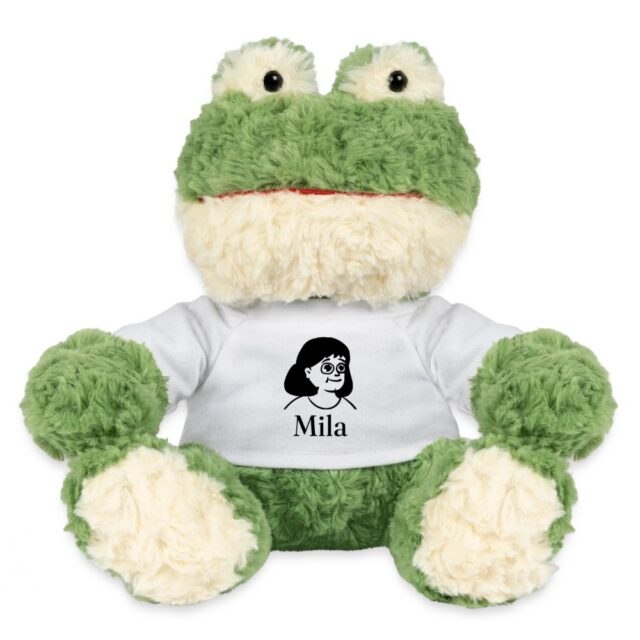 Peluche grenouille personnalisée au prénom