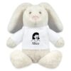 Peluche lapin personnalisée au prénom