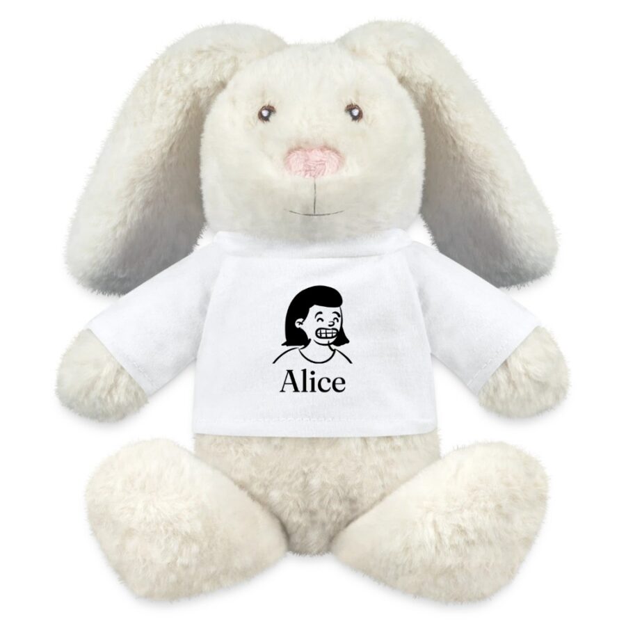 Peluche lapin personnalisée au prénom