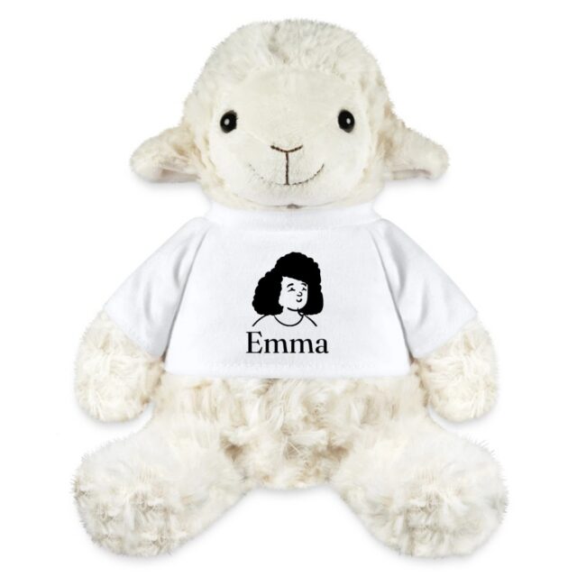 Peluche mouton personnalisée au prénom