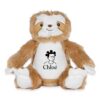 Peluche paresseux personnalisée au prénom