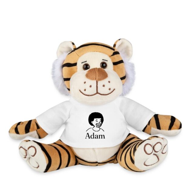 Peluche tigre personnalisée au prénom