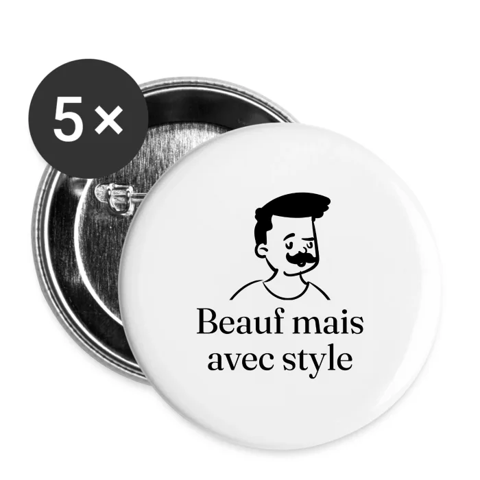 Badges personnalisés au prénom, cadeau beauf