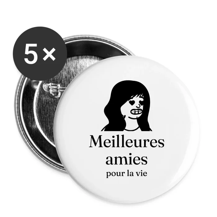 Badges personnalisés au prénom, cadeau pour sa meilleure amie