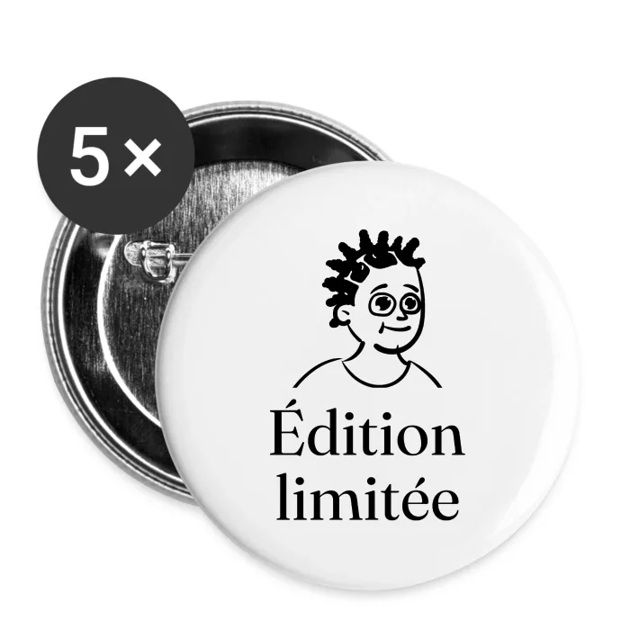 Badges personnalisés au prénom, cadeau original