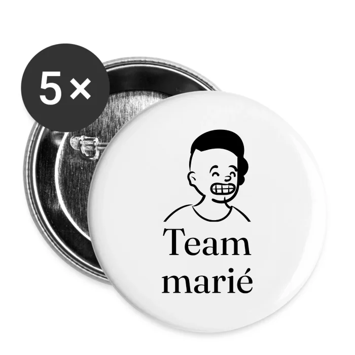 Badges personnalisés au prénom, cadeau pour un EVG