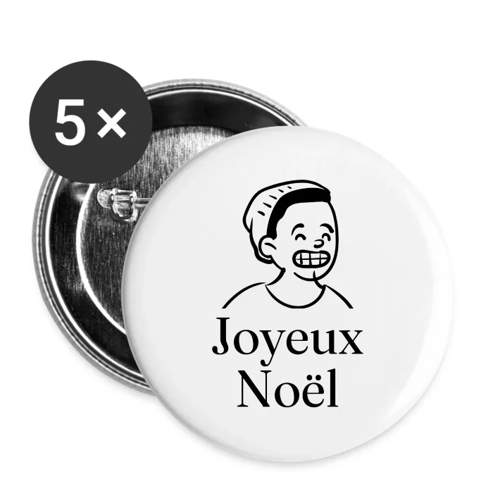 Badges personnalisés au prénom, cadeau pour Noël