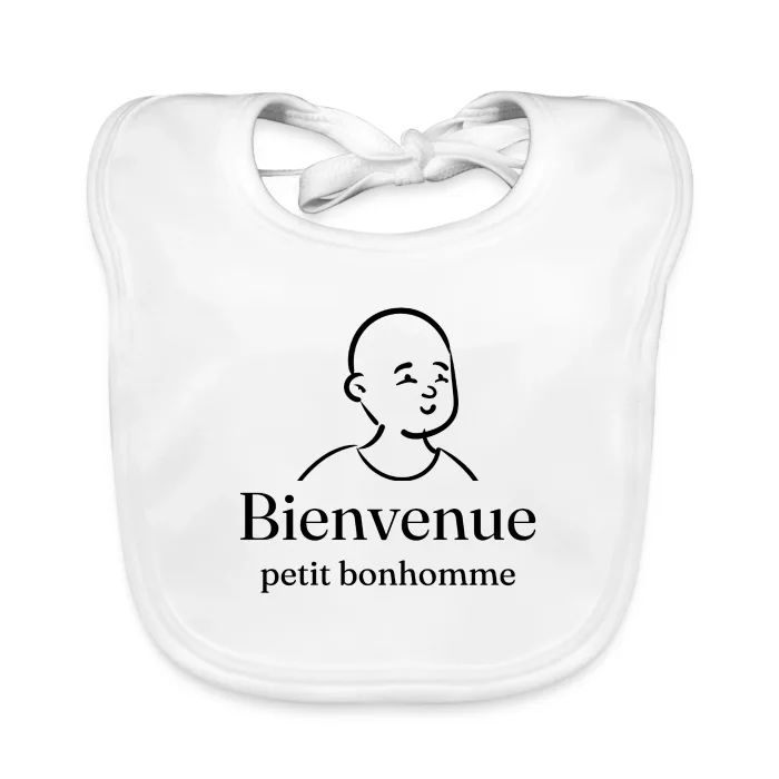 Bavoir bébé personnalisé au prénom, cadeau de naissance