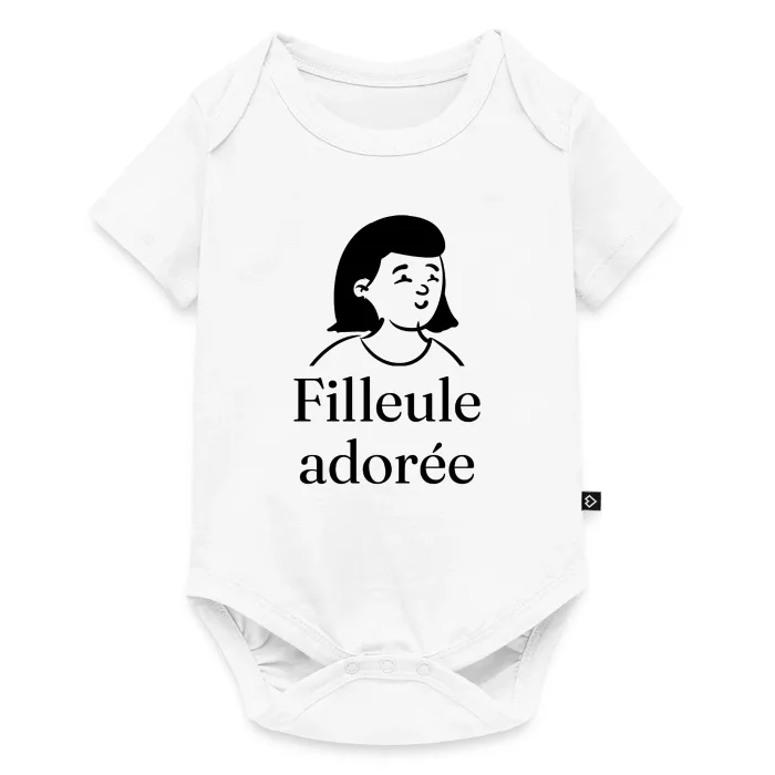 Body bébé personnalisé au prénom, cadeau pour un filleul ou une filleule
