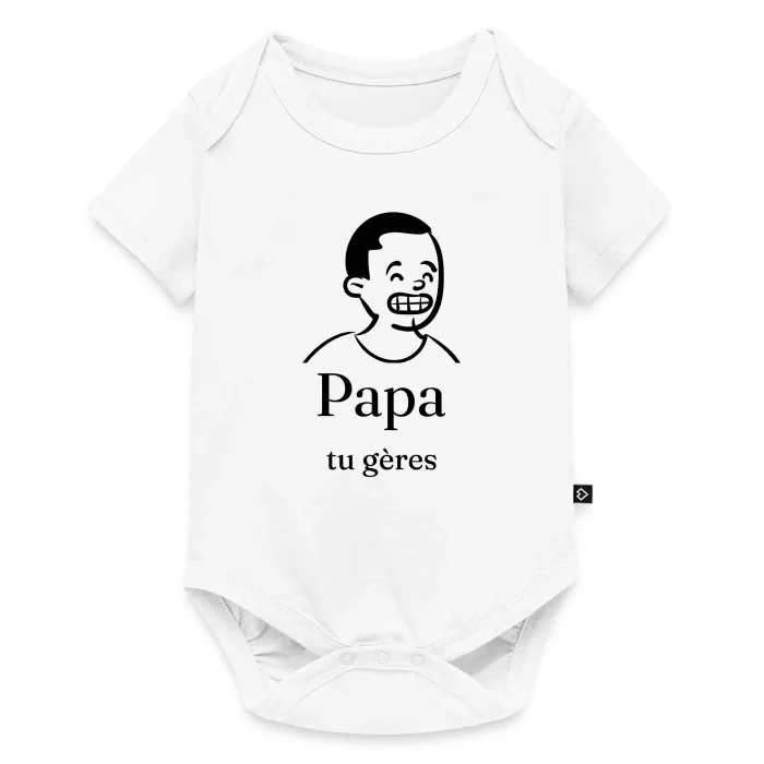 Body bébé personnalisé au prénom, cadeau pour papa