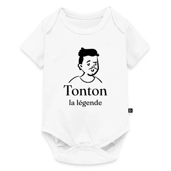 Body bébé personnalisé au prénom, cadeau pour tonton