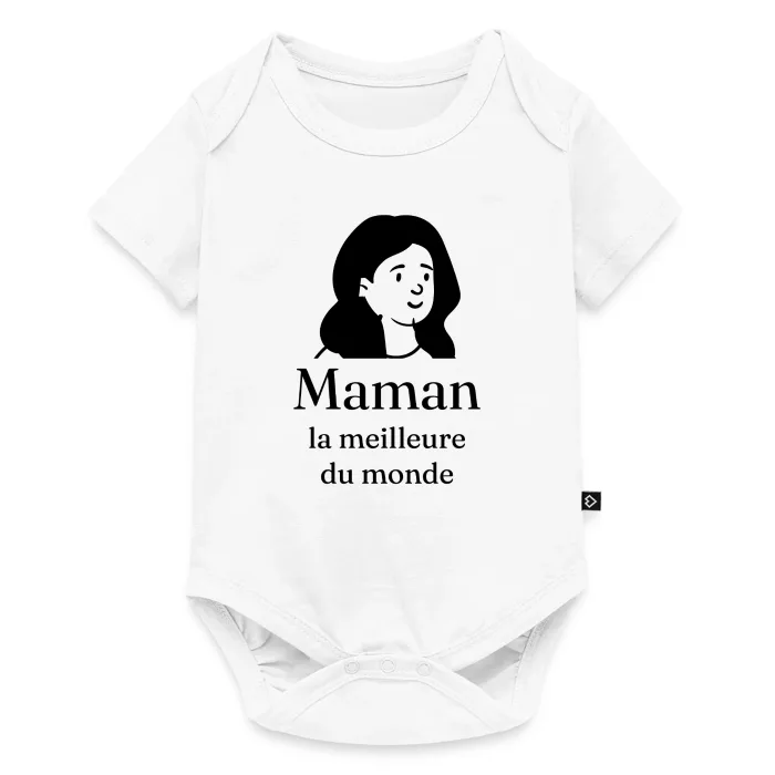 Body bébé personnalisé au prénom, cadeau pour la fête des mères