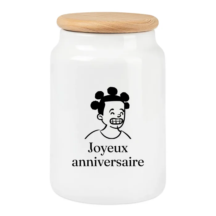 Boîte à biscuits personnalisée au prénom, cadeau d’anniversaire