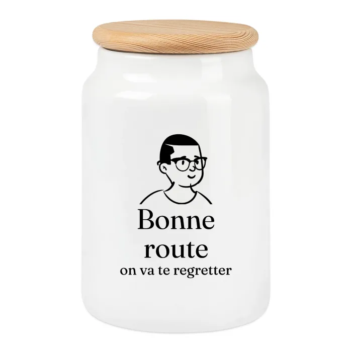 Boîte à biscuits personnalisée au prénom, cadeau pour un collègue