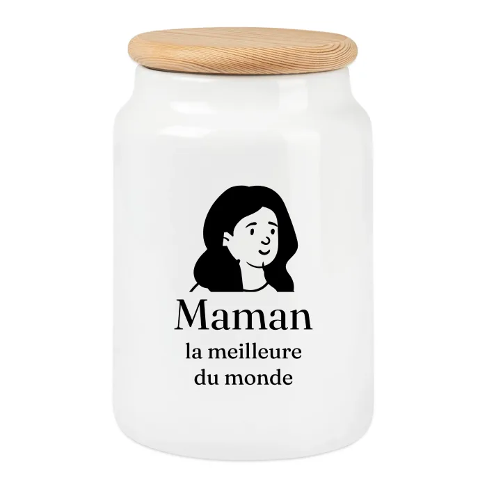 Boîte à biscuits personnalisée au prénom, cadeau pour maman