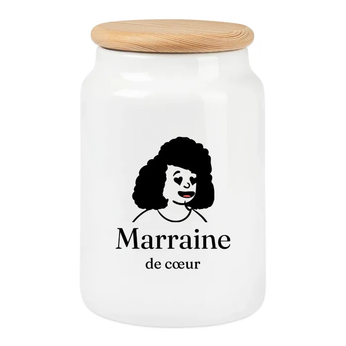 Boîte à biscuits personnalisée au prénom, cadeau pour sa marraine