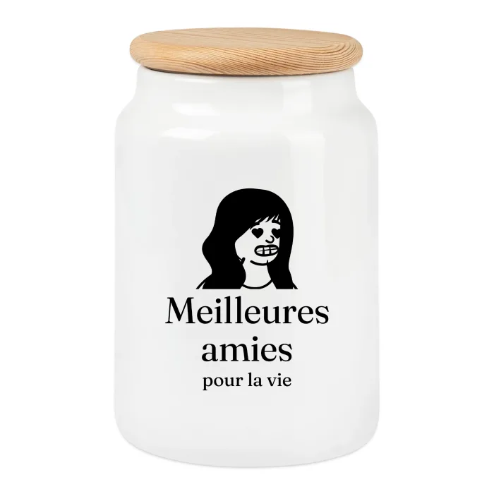 Boîte à biscuits personnalisée au prénom, cadeau pour sa meilleure amie