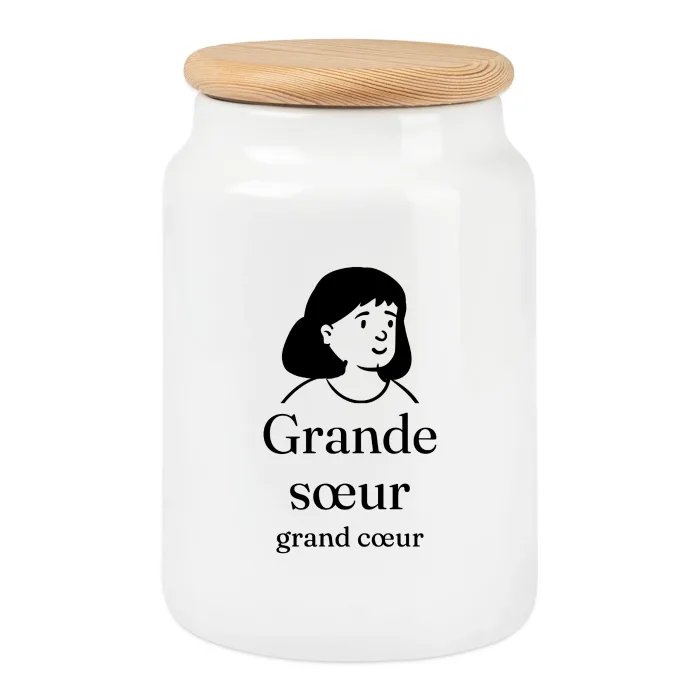 Boîte à biscuits personnalisée au prénom, cadeau pour sa sœur