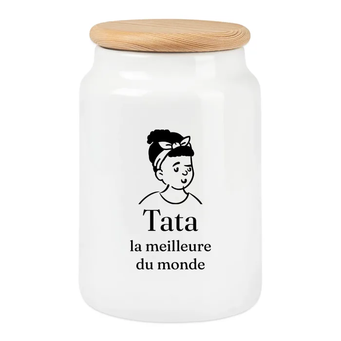 Boîte à biscuits personnalisée au prénom, cadeau pour tata