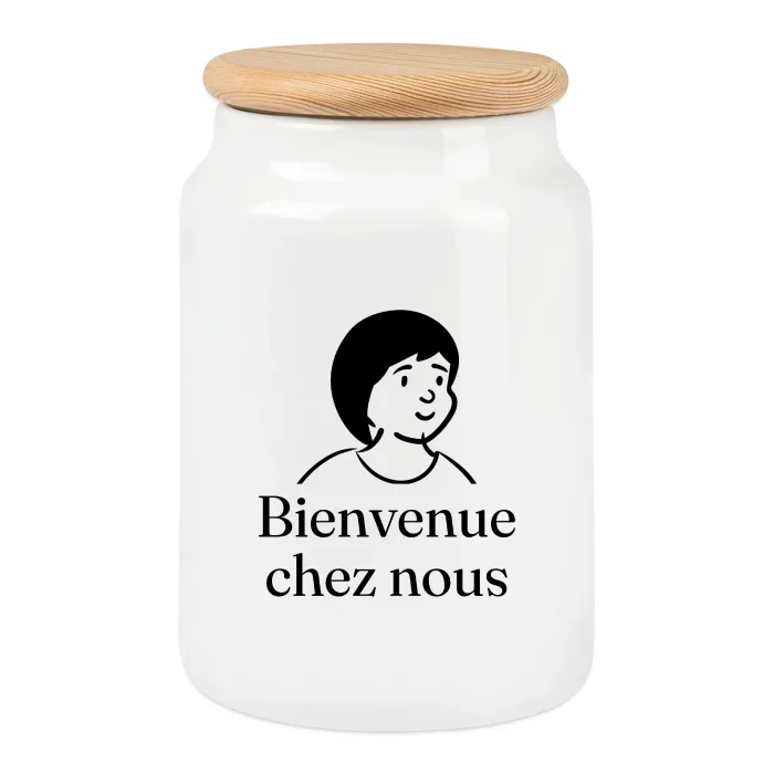 Boîte à biscuits personnalisée au prénom, cadeau pour une crémaillère