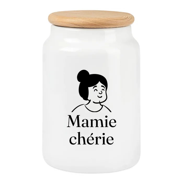 Boîte à biscuits personnalisée au prénom, cadeau pour la fête des grands-mères