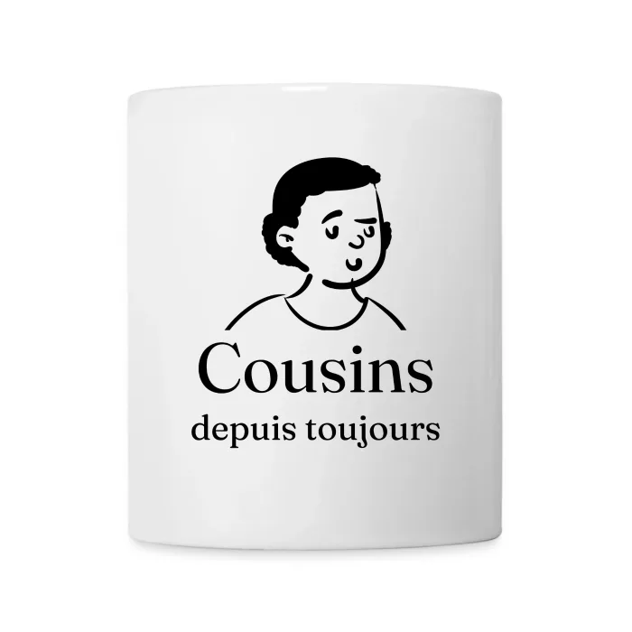 Mug personnalisé au prénom, cadeau pour un cousin ou une cousine