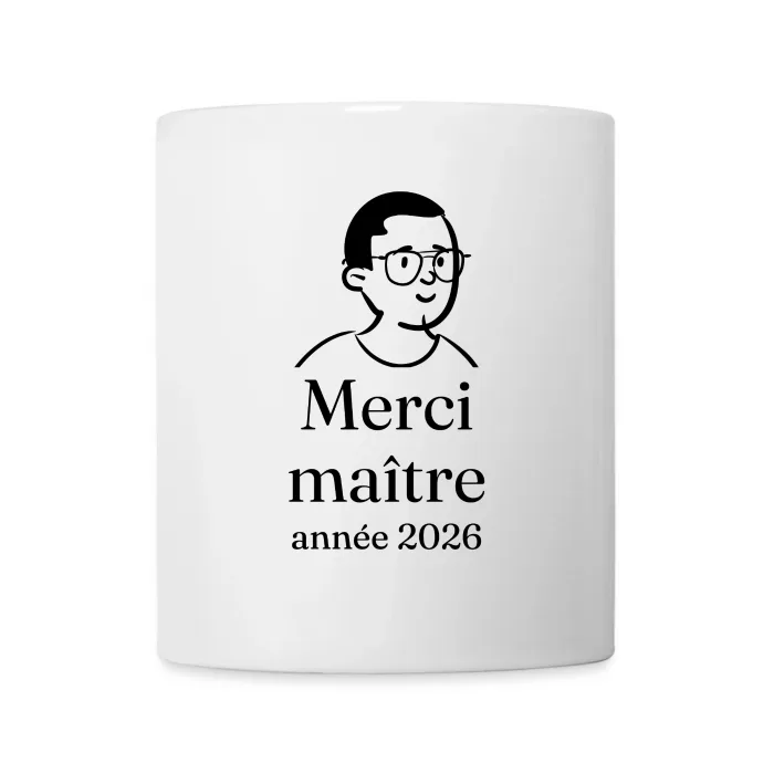 Mug personnalisé au prénom, cadeau pour le maître