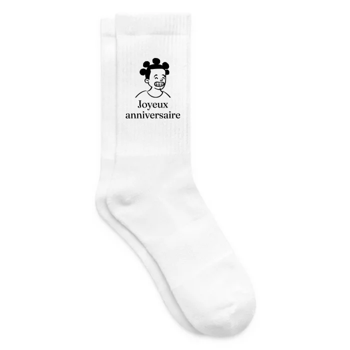 Chaussettes personnalisées au prénom, cadeau d’anniversaire