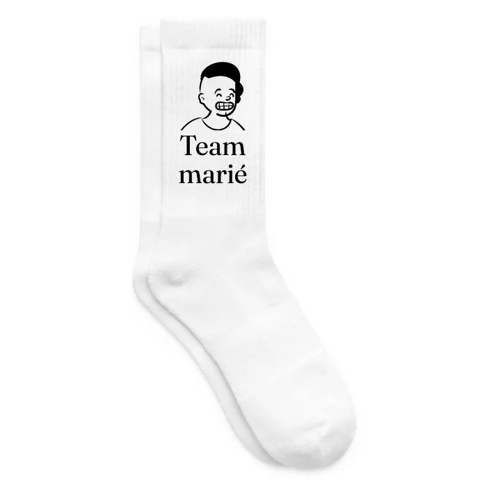 Chaussettes personnalisées au prénom, cadeau pour un EVG