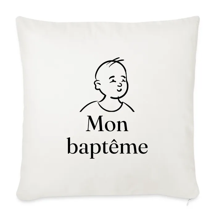 Coussin personnalisé au prénom, cadeau de baptême
