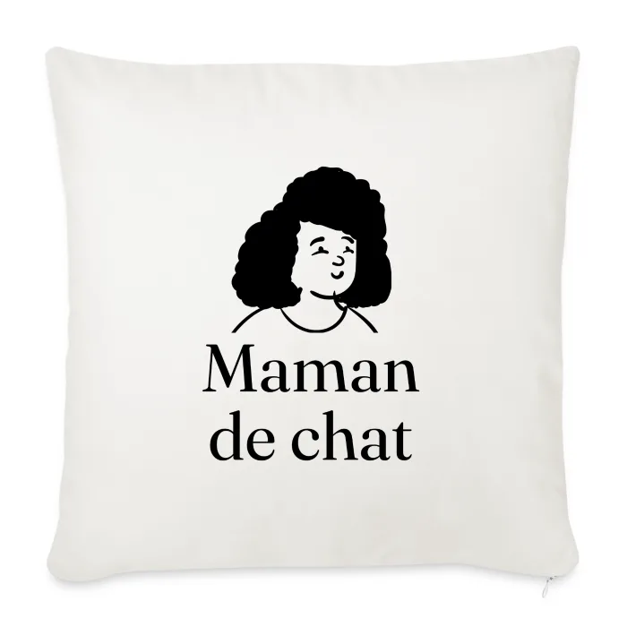Coussin personnalisé au prénom, cadeau pour les amoureux des chats