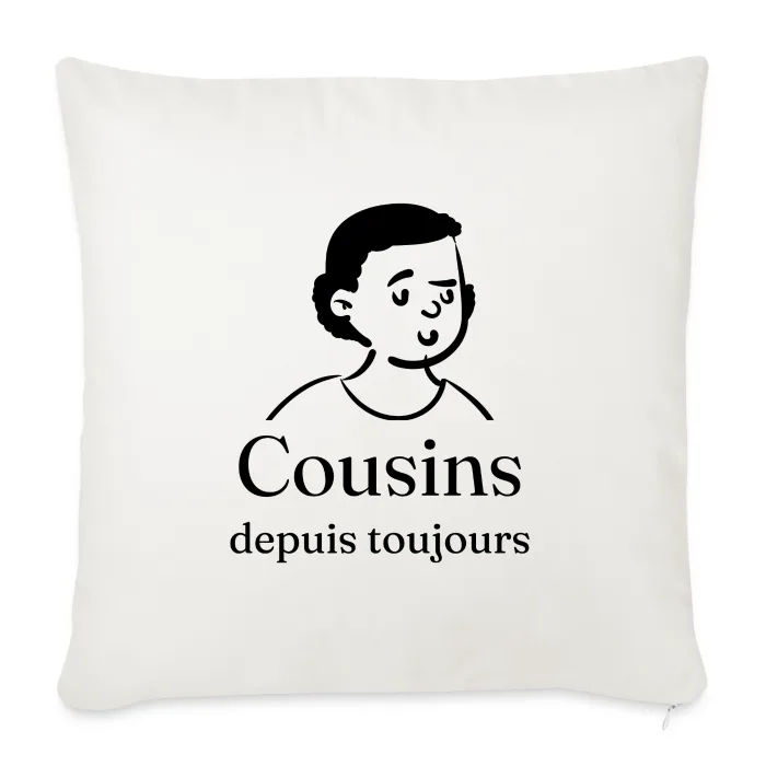 Coussin personnalisé au prénom, cadeau pour un cousin ou une cousine