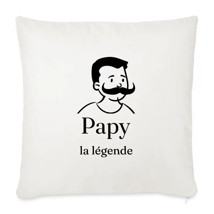 Coussin personnalisé au prénom, cadeau pour papy