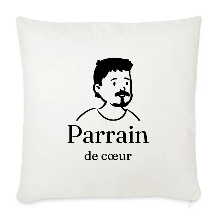 Coussin personnalisé au prénom, cadeau pour son parrain