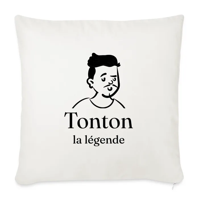Coussin personnalisé au prénom, cadeau pour tonton