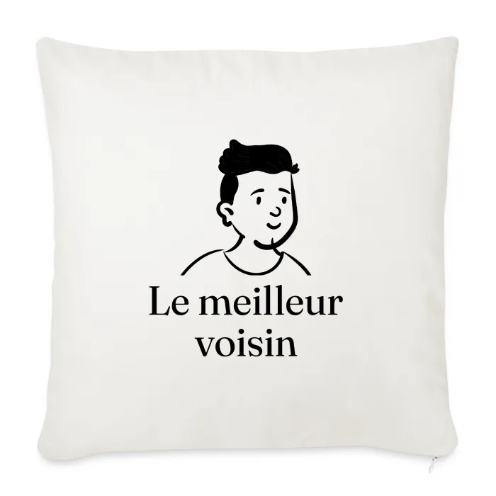 Coussin personnalisé au prénom, cadeau pour un voisin
