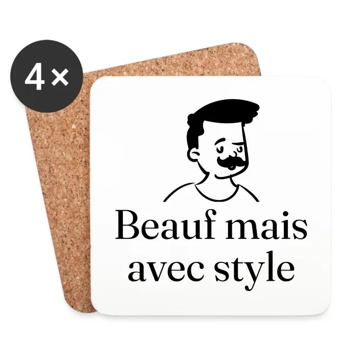 Dessous de verre personnalisés au prénom, cadeau beauf