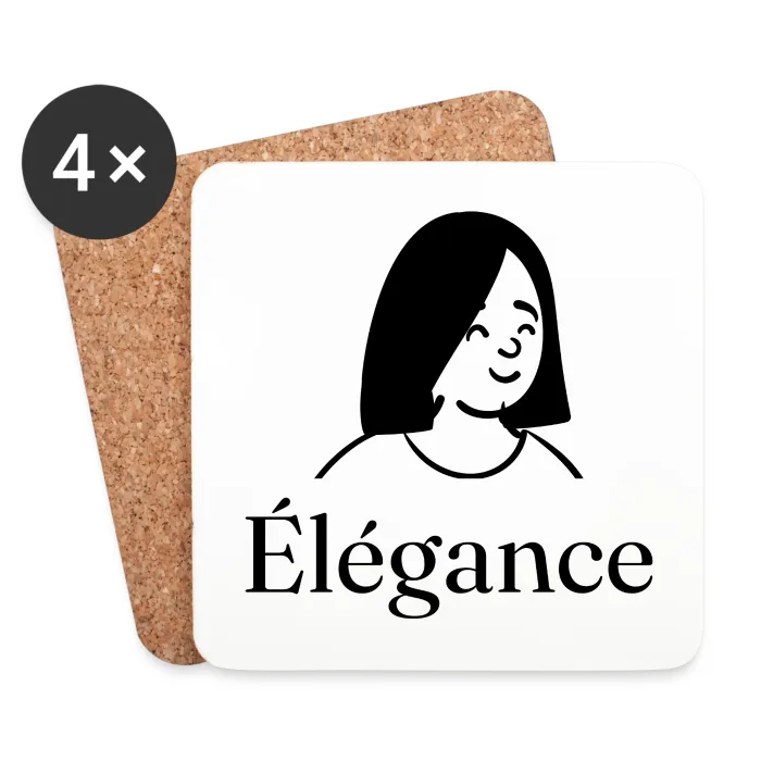 Dessous de verre personnalisés au prénom, cadeau chic
