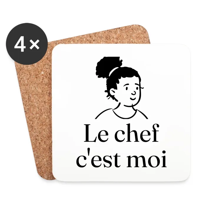 Dessous de verre personnalisés au prénom, cadeau pour les cuisiniers