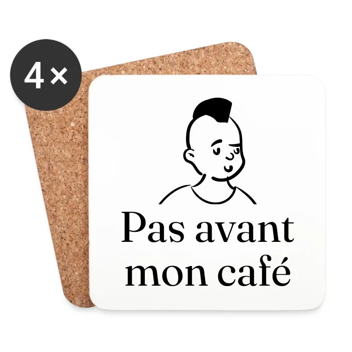 Dessous de verre personnalisés au prénom, cadeau drôle