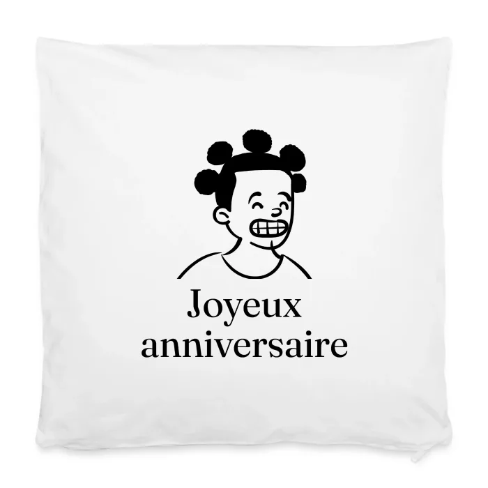 Housse de coussin personnalisée au prénom, cadeau d’anniversaire