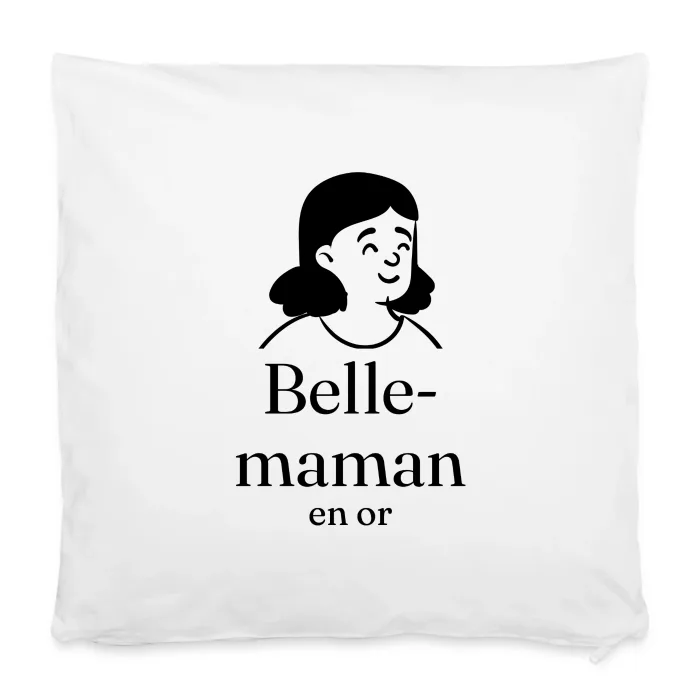 Housse de coussin personnalisée au prénom, cadeau pour sa belle-mère