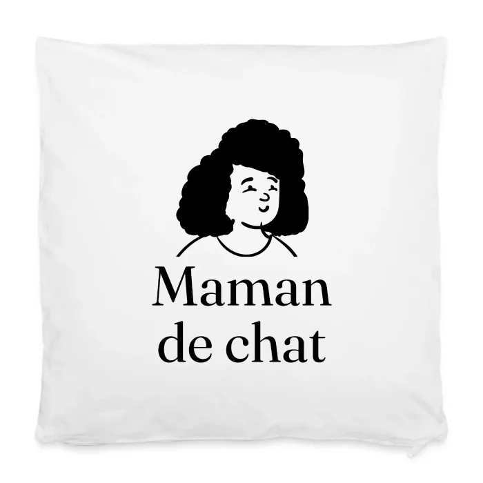 Housse de coussin personnalisée au prénom, cadeau pour les amoureux des chats