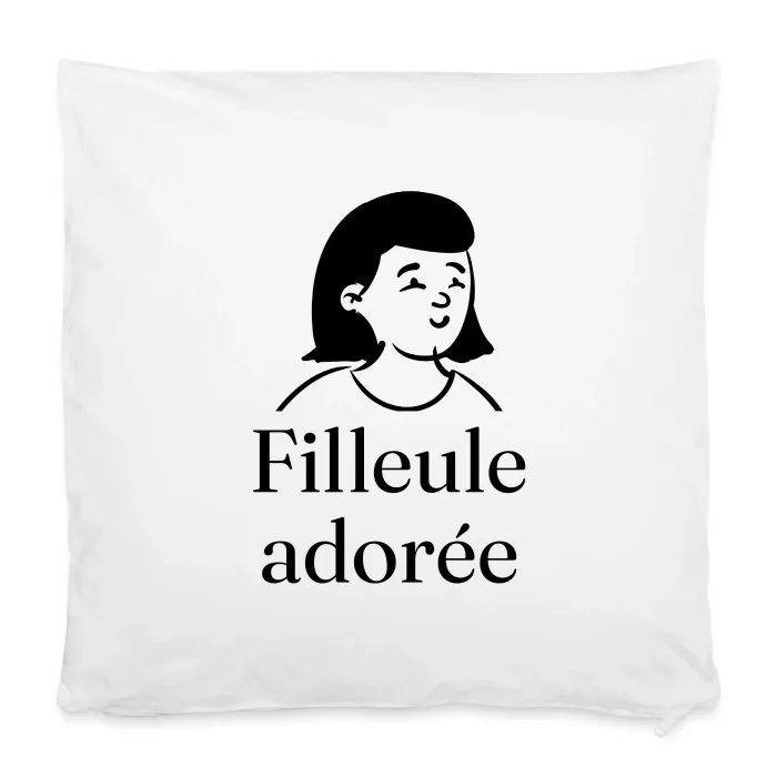 Housse de coussin personnalisée au prénom, cadeau pour un filleul ou une filleule